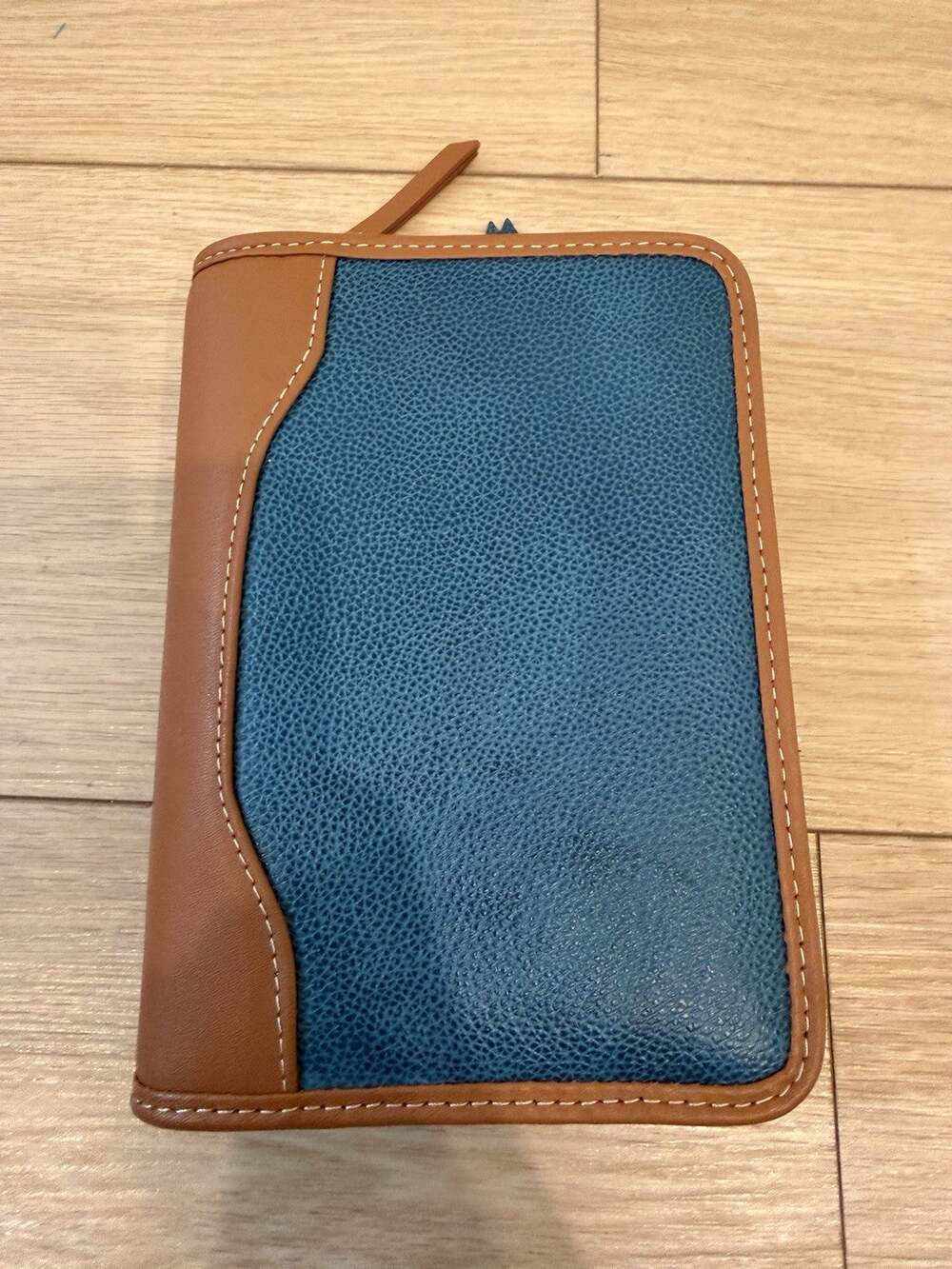 Franklin Covey Pebbled Leather Alex Compact Planner Binder 6 Ring Zip
